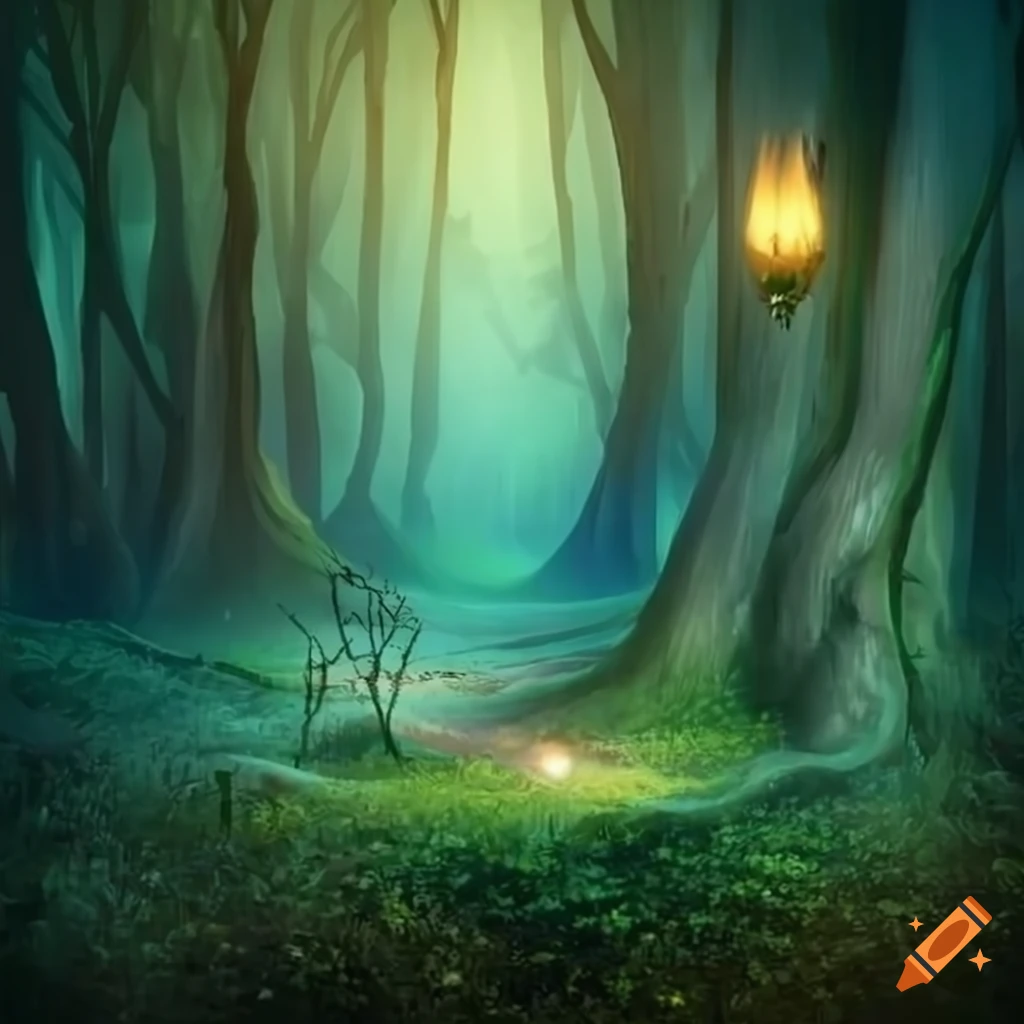 Illustration Fantasy Fairy Forest