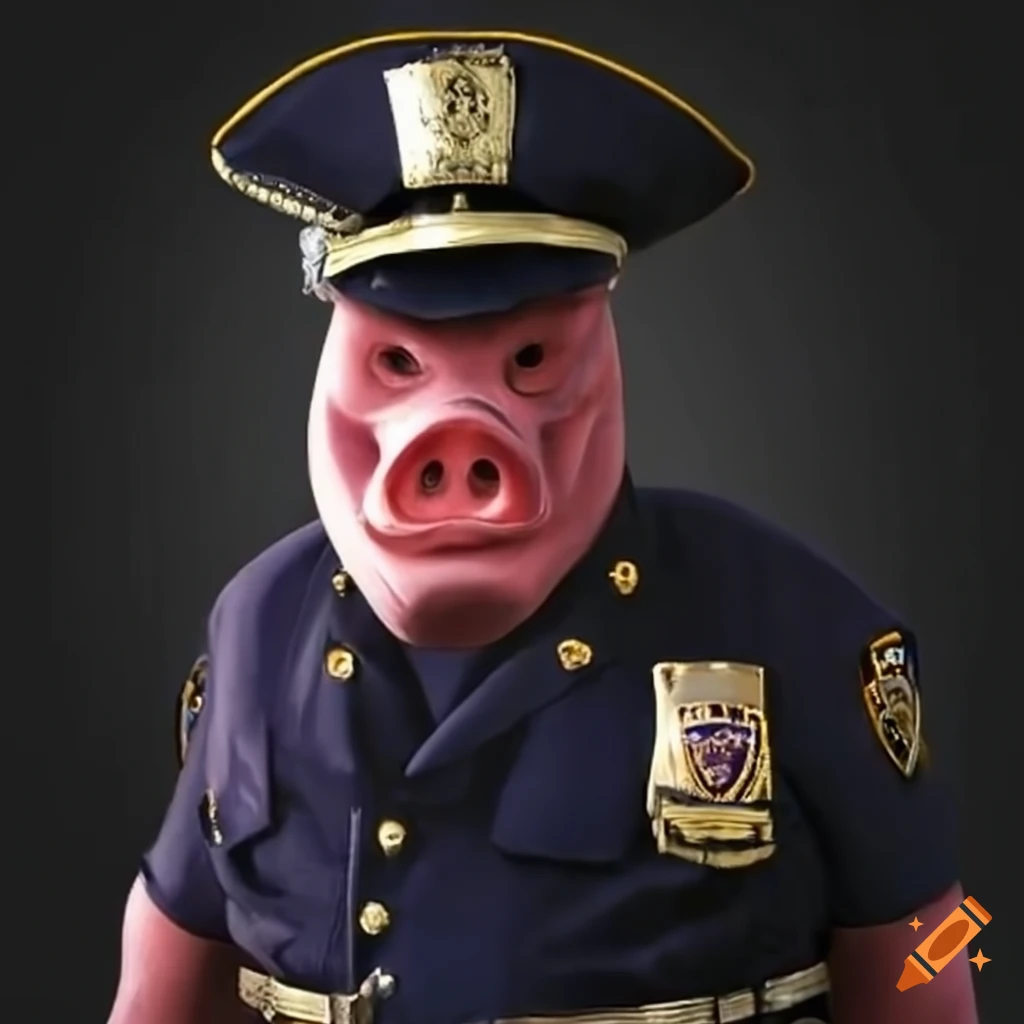 pigman in NYPD uniform