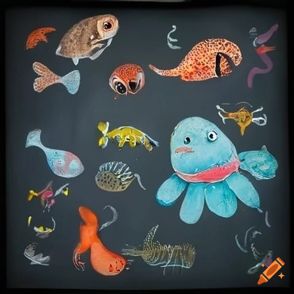 Sea Animal Drawing - Etsy