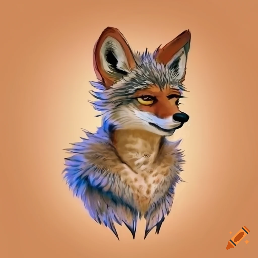 Buff anthro fox on Craiyon