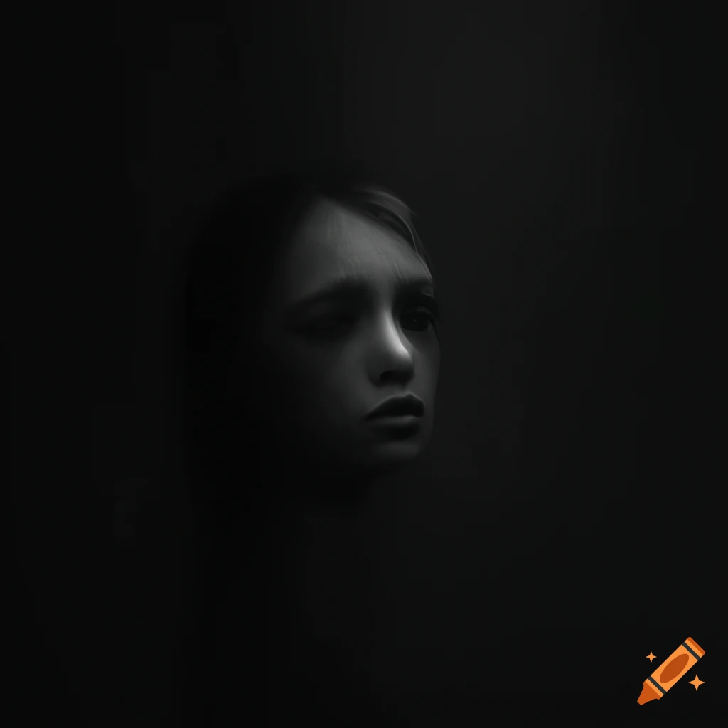 minimalist artwork depicting sadness