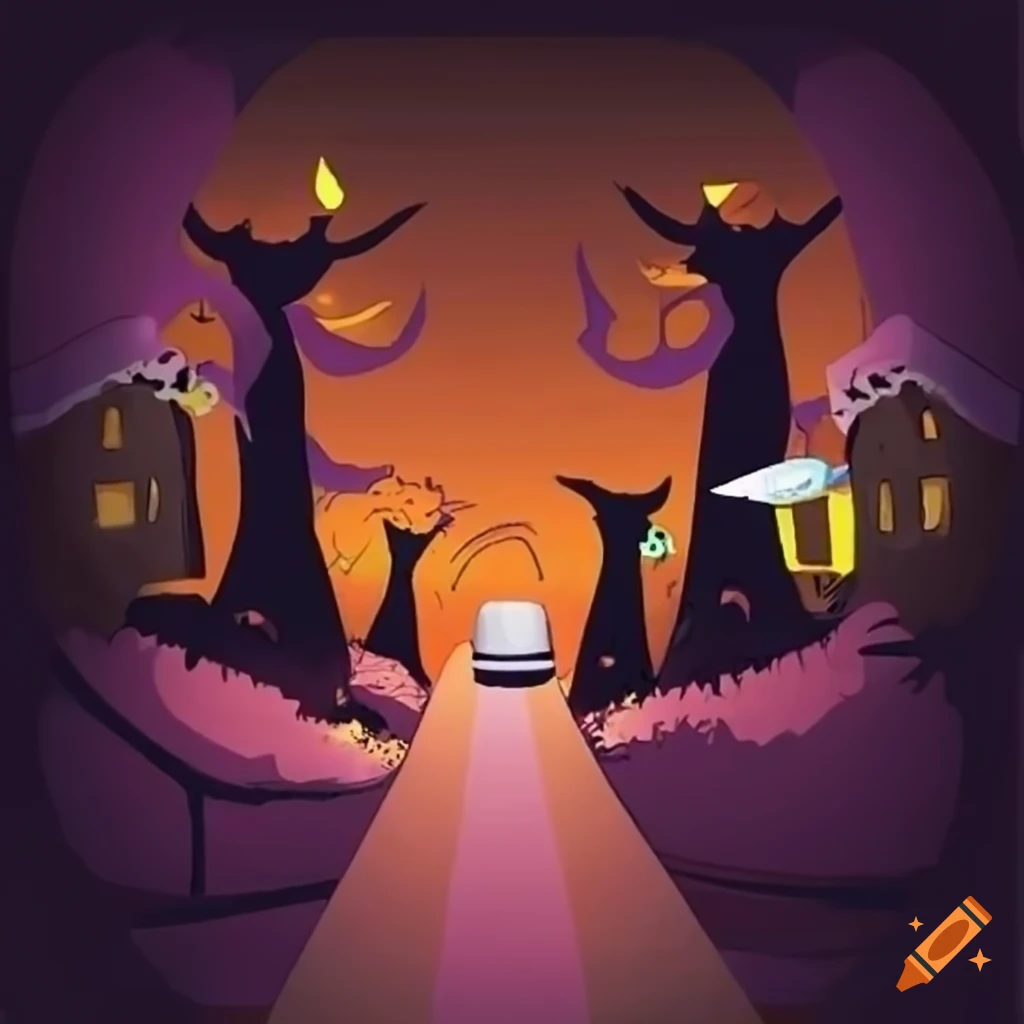 Street Scene With Halloween Art Style On Craiyon street-scene-with-halloween-art-style-on-craiyon