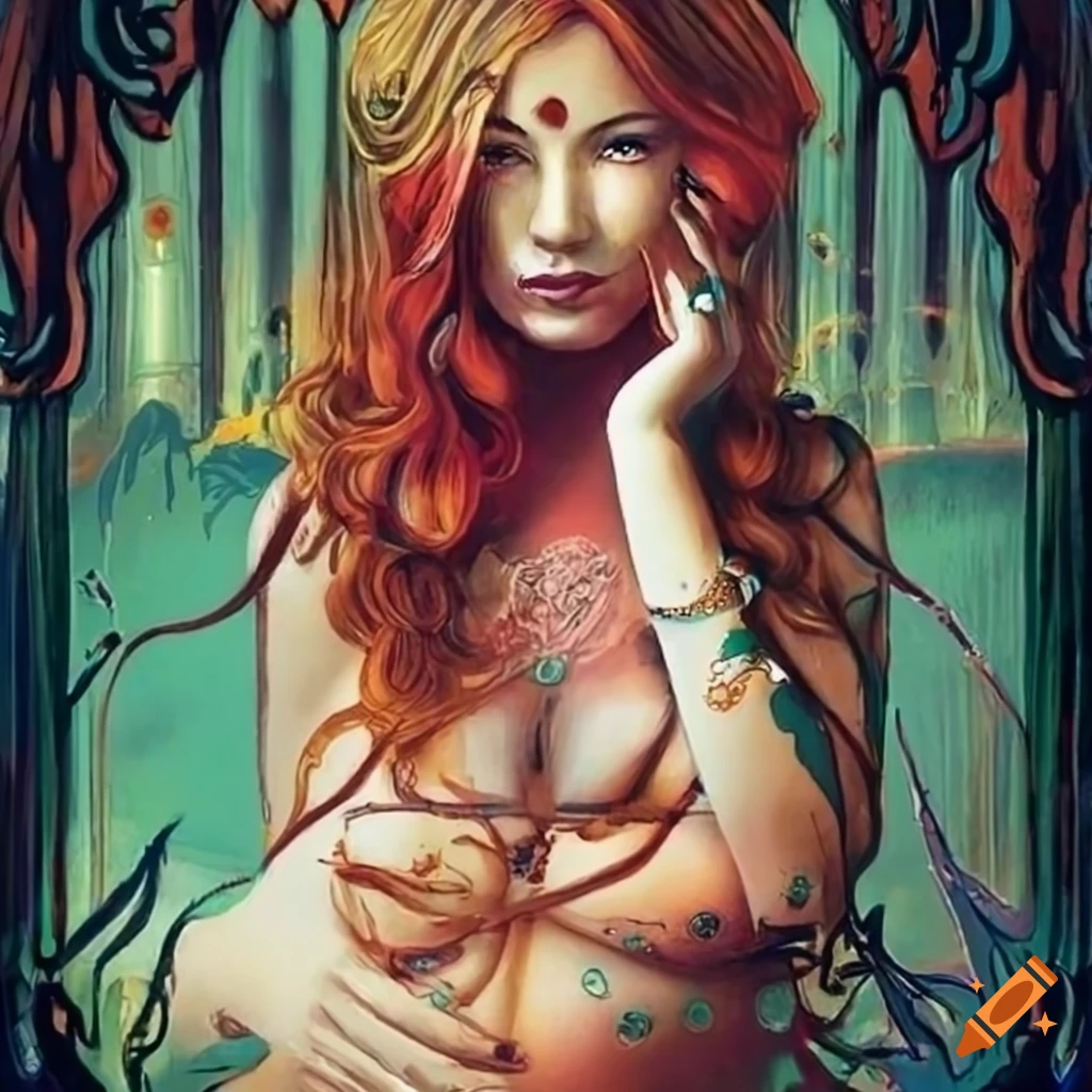 illustration of tarot cards