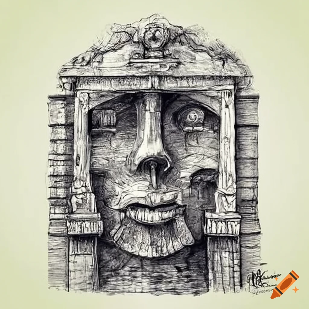 Golden statues in an underground tomb on Craiyon