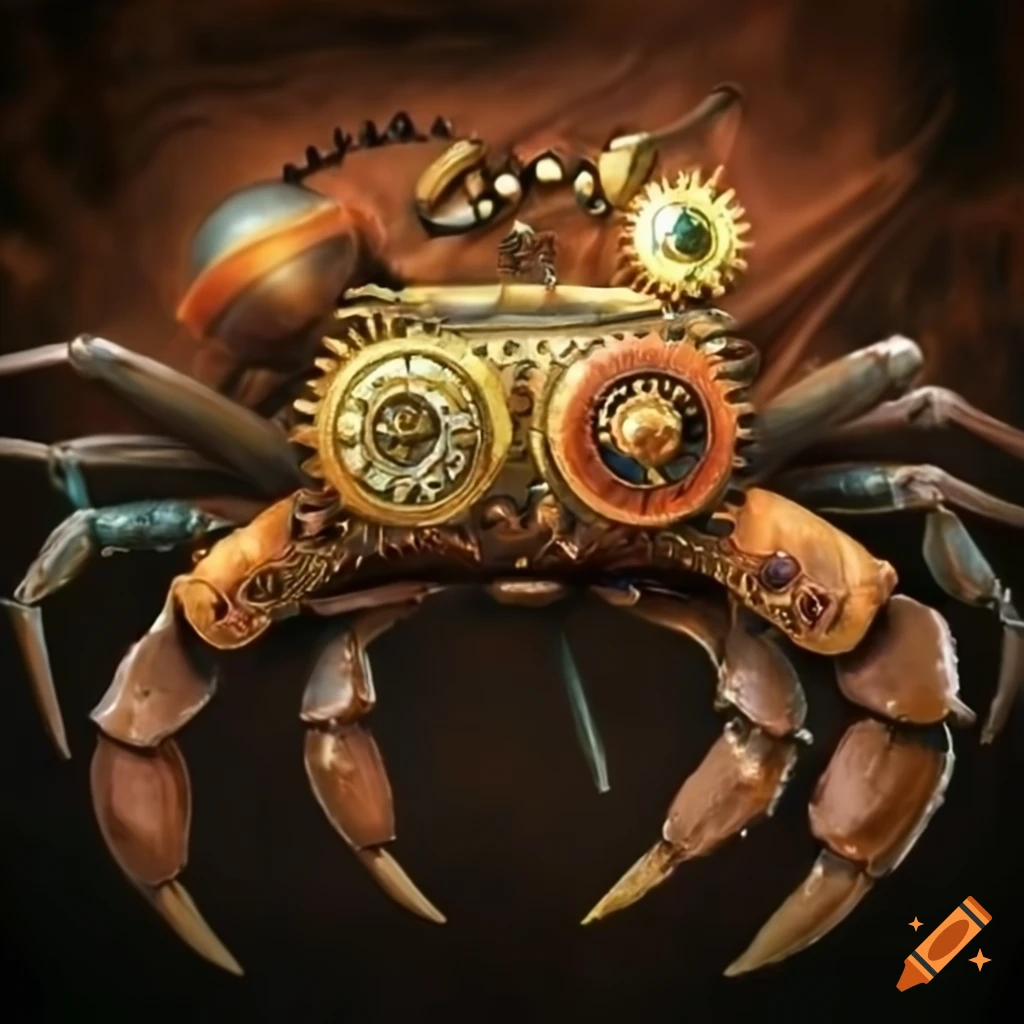 steampunk crab artwork
