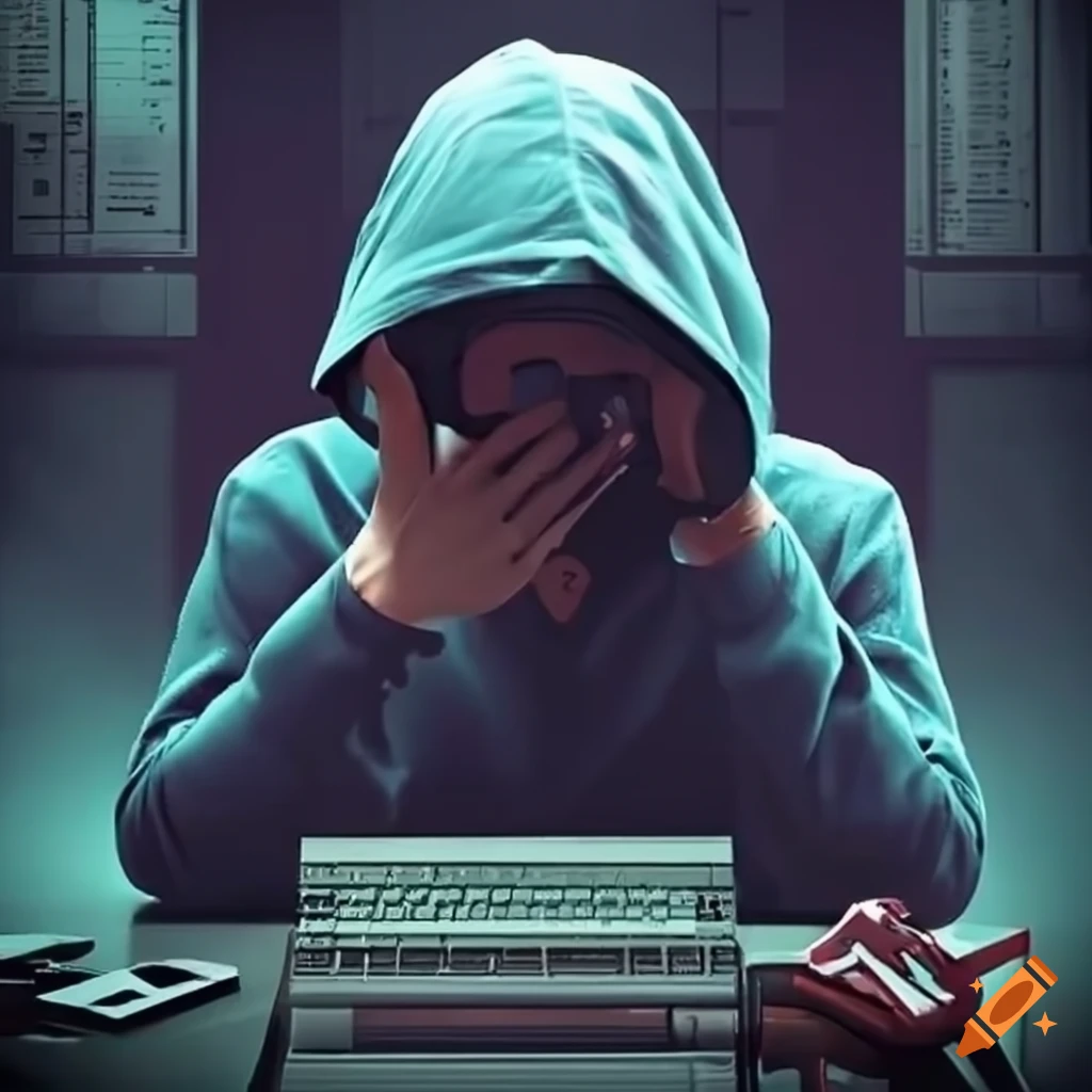 hacker working on a computer