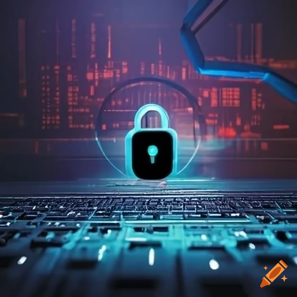 Cybersecurity Illustration On Craiyon