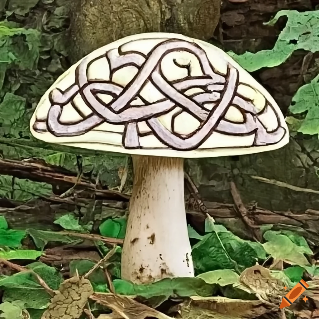 celtic mushroom illustration