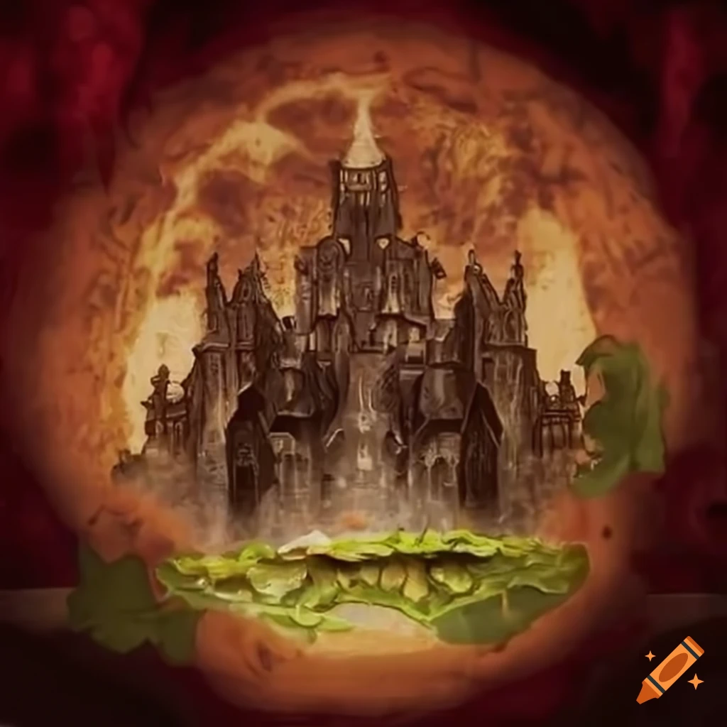 illustration of a fantasy sandwich