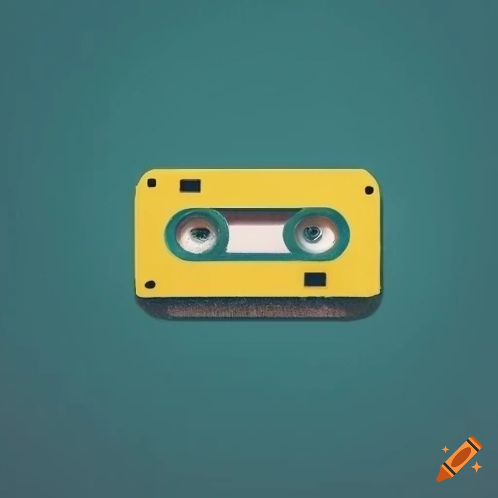 Colorful and creative album cover with a tape cassette