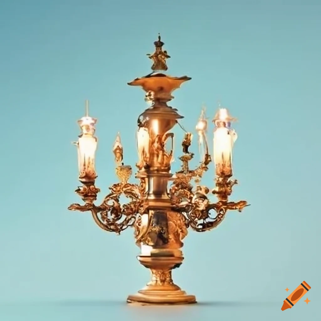 beautiful street decor in Dresden with sky blue lamps