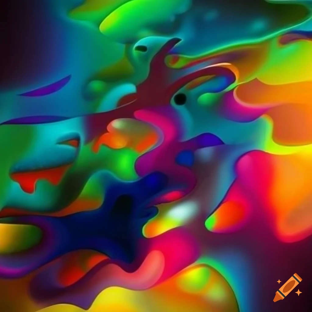 Vibrant Abstract Composition With Shapes Vibrant Abstract Composition With Shapes
