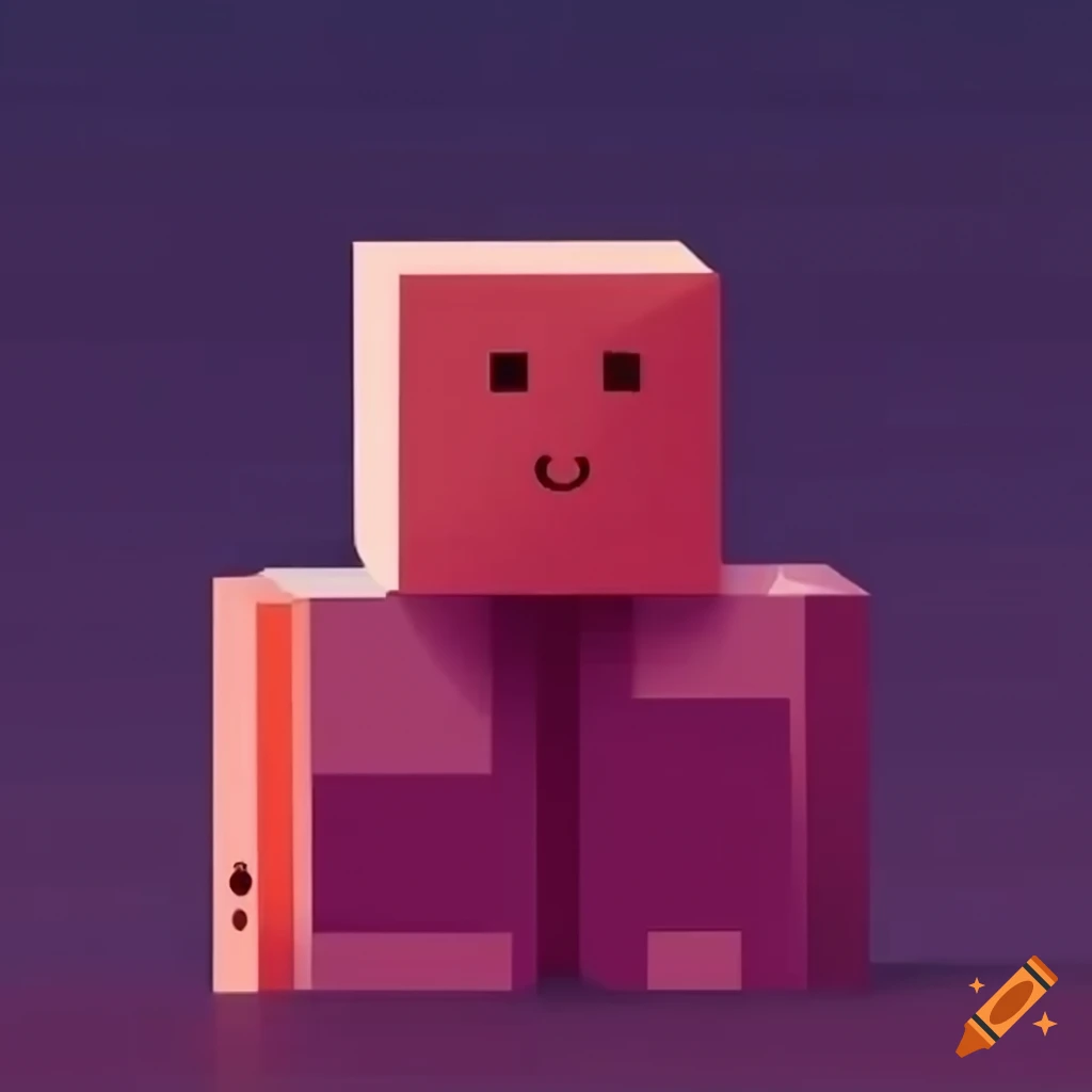 Blocky visual style artwork