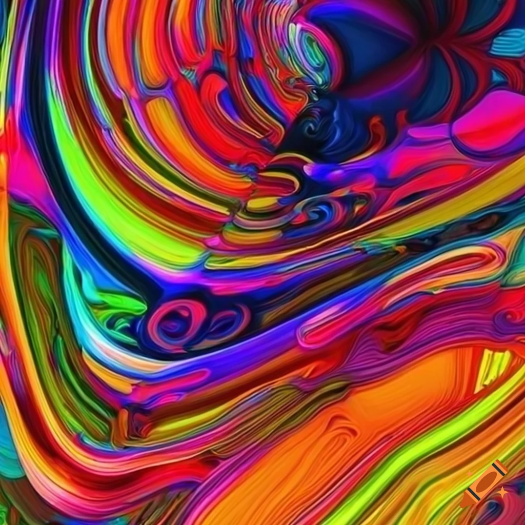 Vibrant and abstract artwork