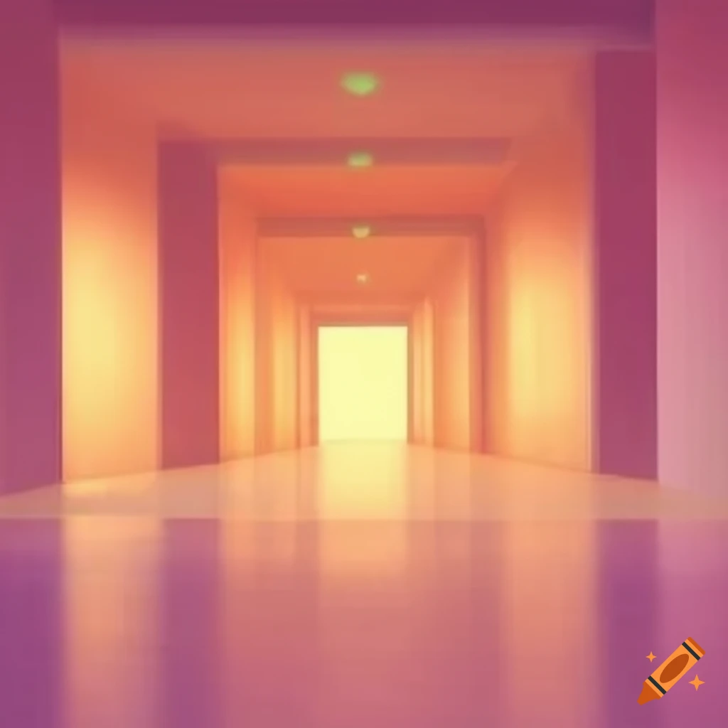dream-like pastel landscape with surreal elements
