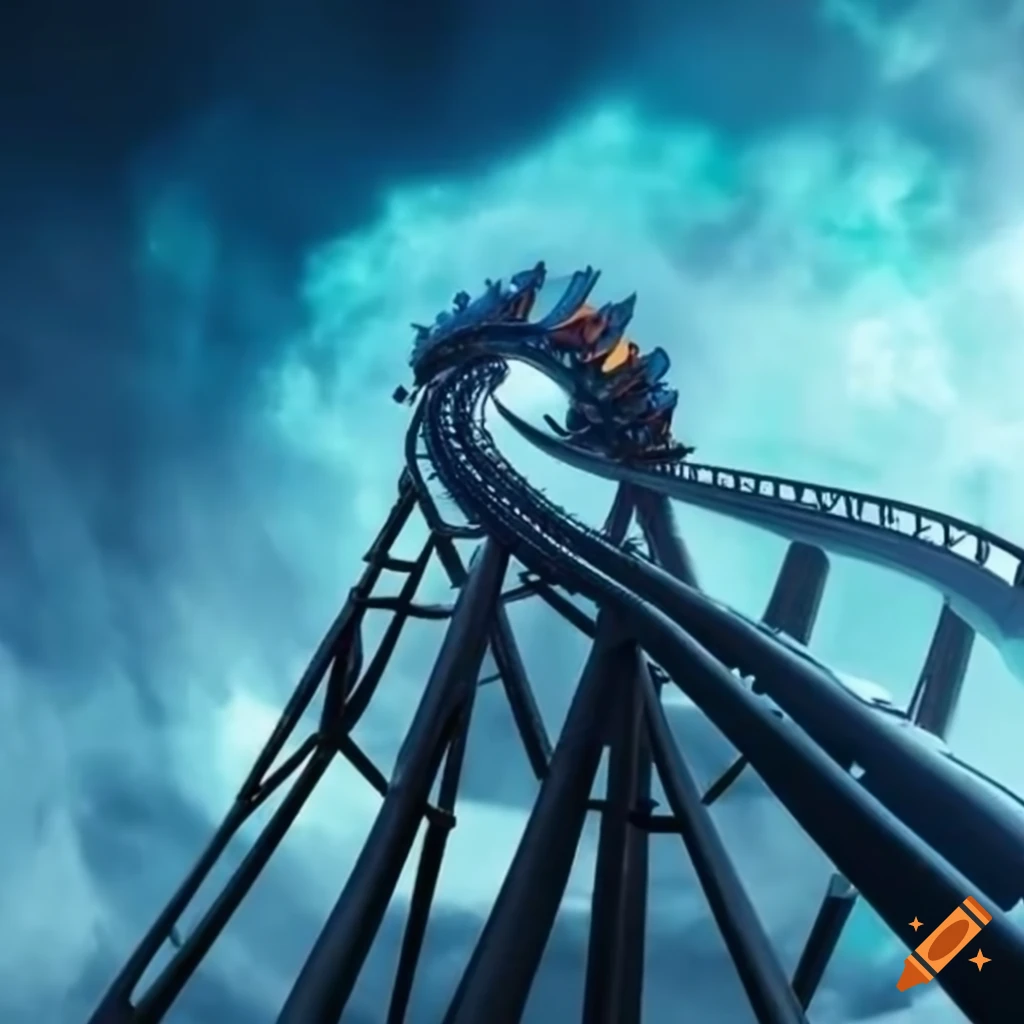 rollercoaster with constant ups and downs