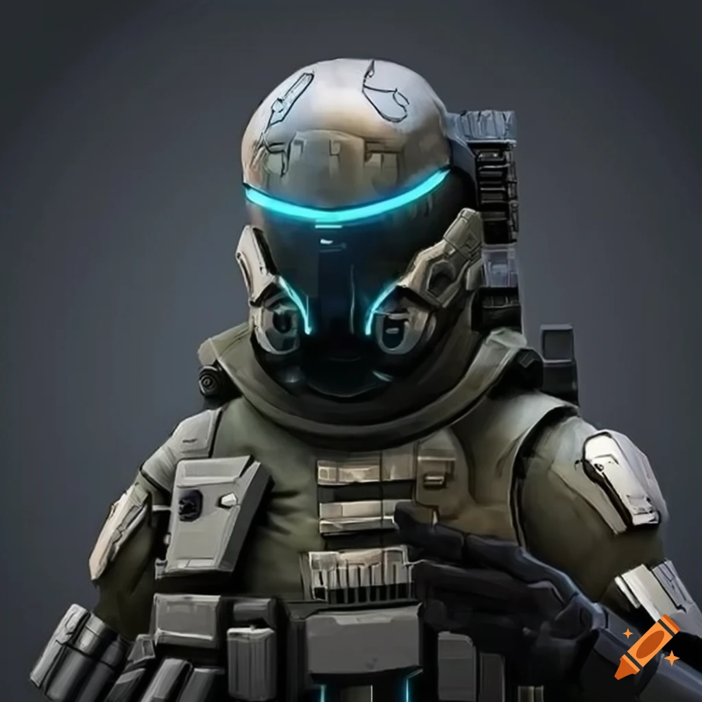image of a futuristic soldier