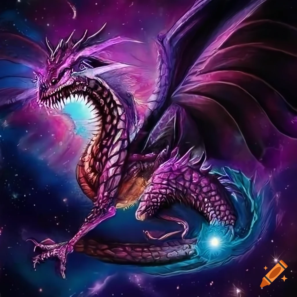 Cosmic dragon artwork