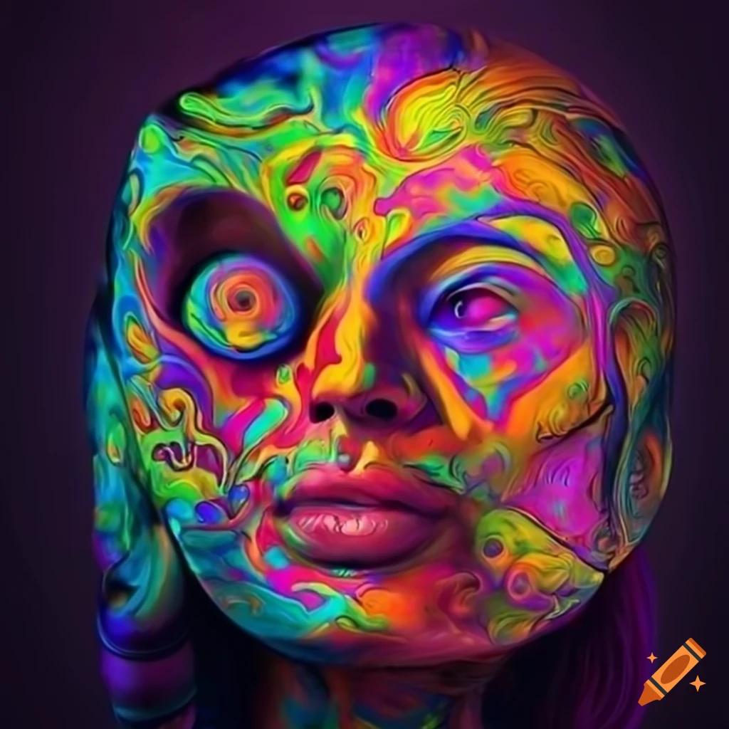 vibrant artwork depicting psychedelic experience