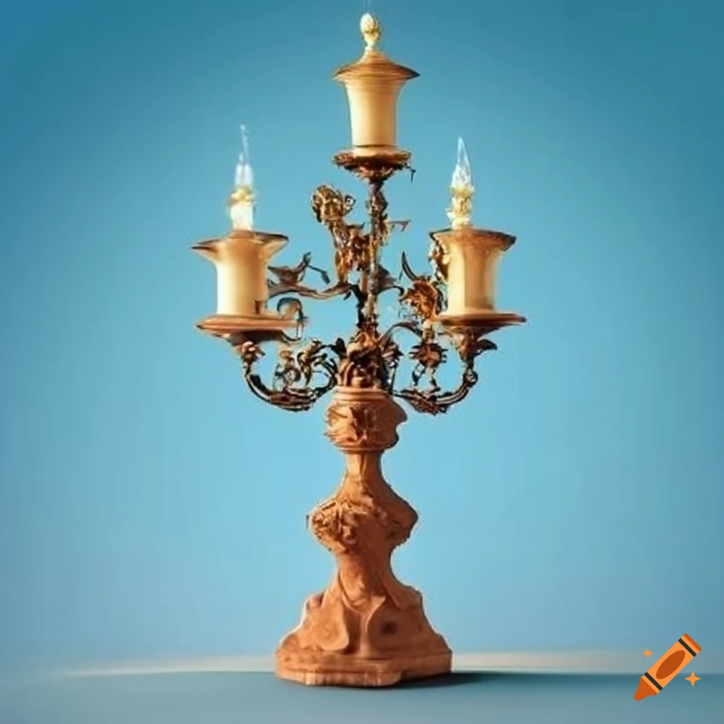 candelabrum with lamps on a street in Dresden