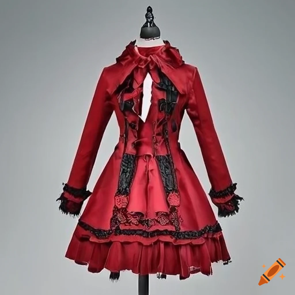 Anime vampire hunter outfit uniform victorian gothic simple