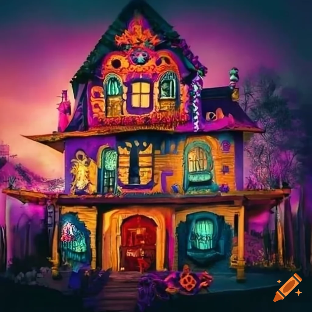 Day of the Dead themed house