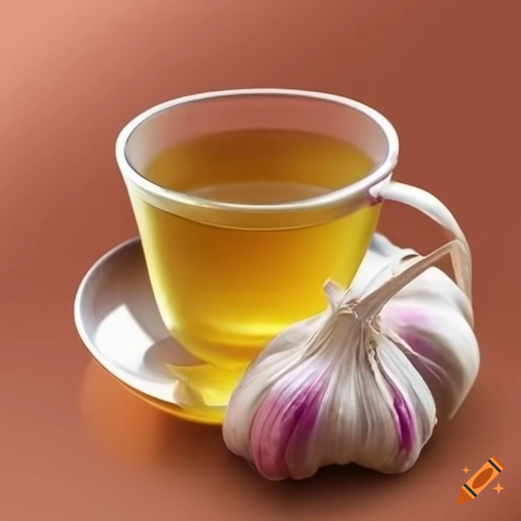 Garlic tea on Craiyon