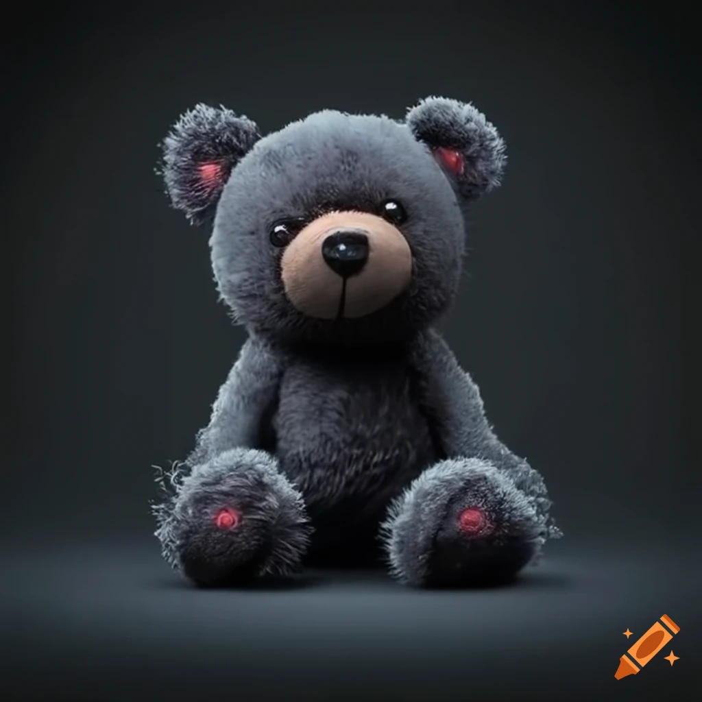black teddy bear