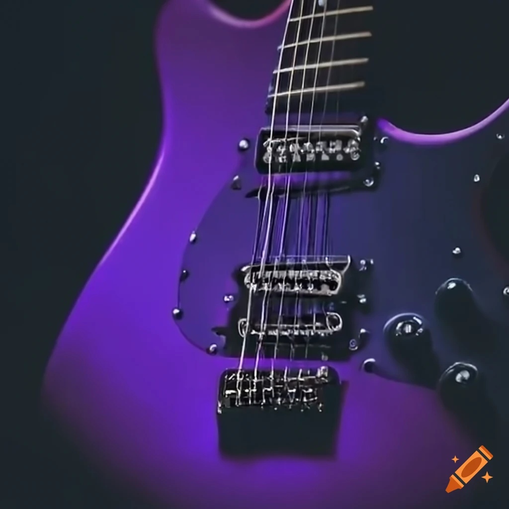 Electric guitar on a blank background on Craiyon