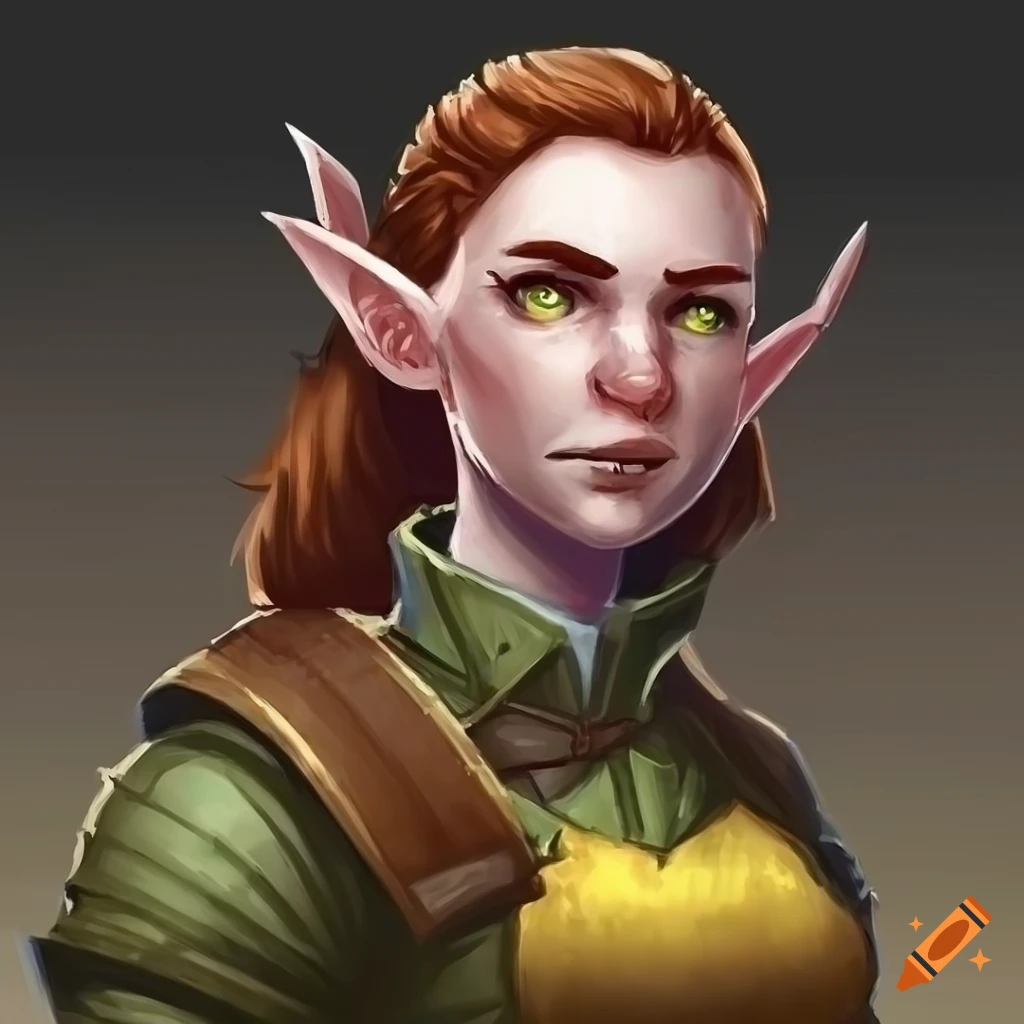 Fullbody wood elf character on craiyon