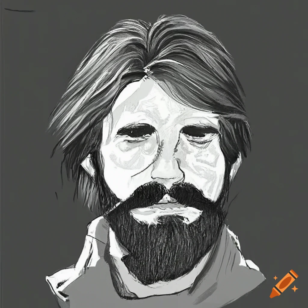 Portrait sketch of ted kaczynski on Craiyon