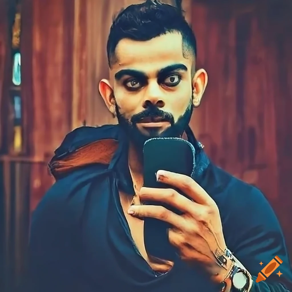 Virat Kohli In A Stylish And Intimidating Look On Craiyon