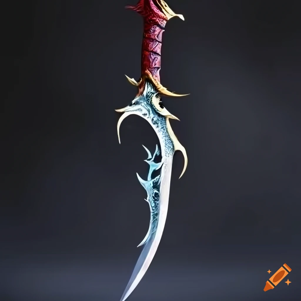 Image of a dragon sword on Craiyon