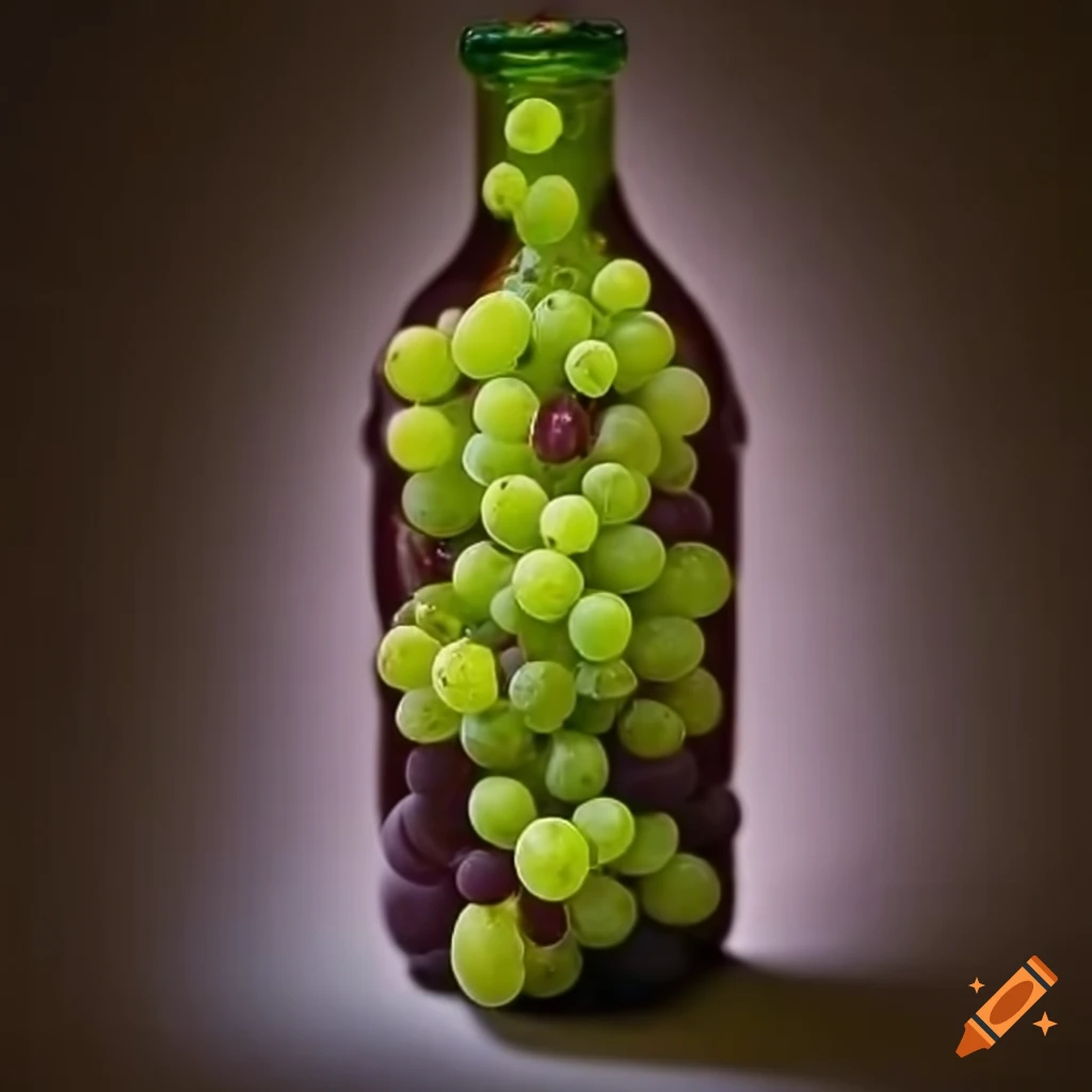 grape branch shaped like a bottle