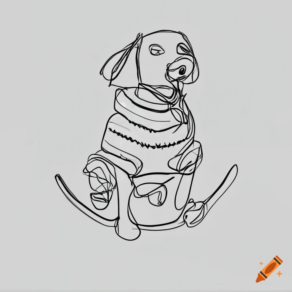 Cute Labrador Retriever Puppy Dog Isolated On Background Vector Drawing  Illustration Hand Drawn Continuous Line Cute Pet One Line Art Style Stock  Illustration - Download Image Now - iStock