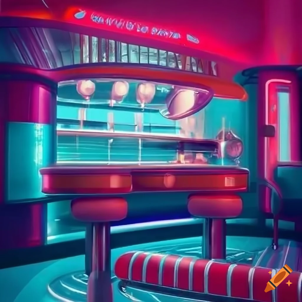 Elysium - interdimensional cyberpunk nightclub with neon decorations on  Craiyon