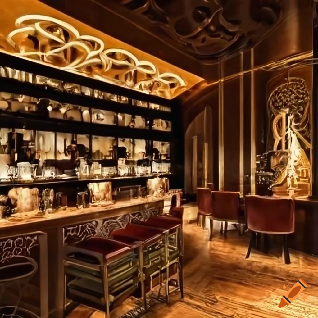 Luxurious Restaurant Lobby On Craiyon