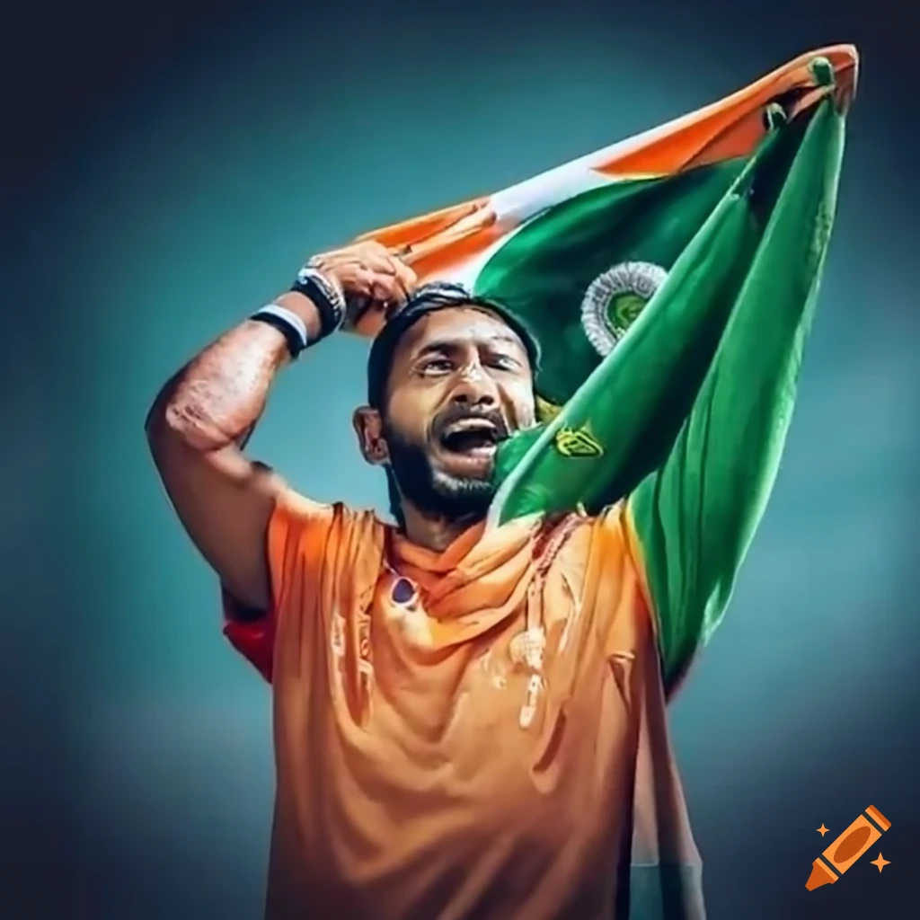 passionate cricket fan watching India vs Pakistan on TV