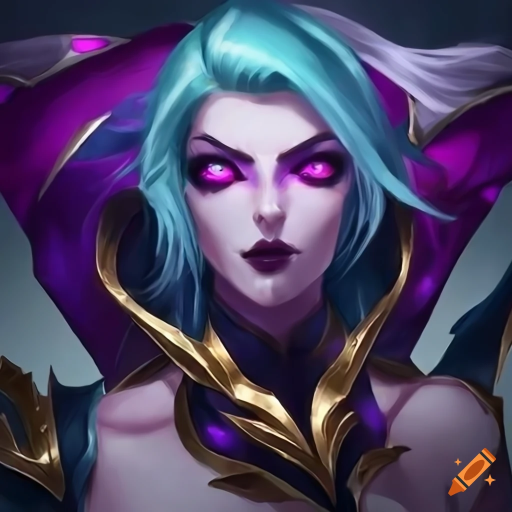 Artwork of morgana from league of legends