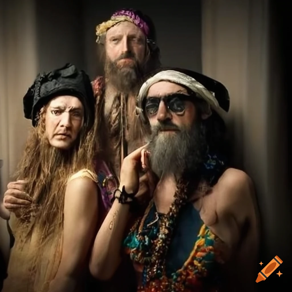 image of hippie pirates
