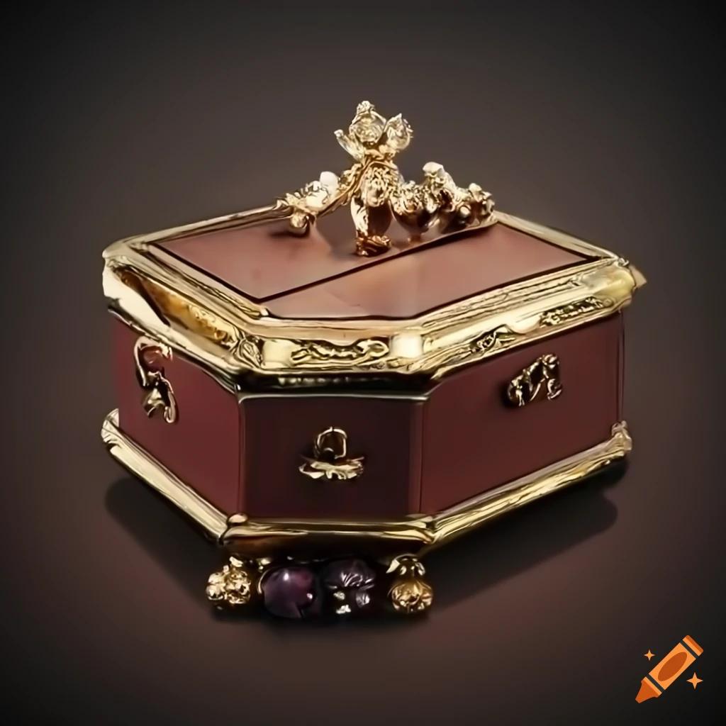 Image of a treasure chest filled with gold and jewelry on Craiyon