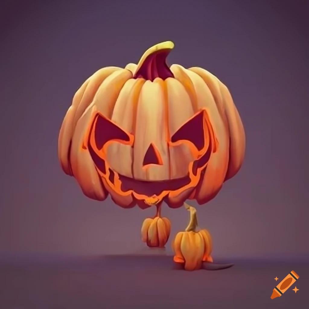 stylized fantasy pumpkin