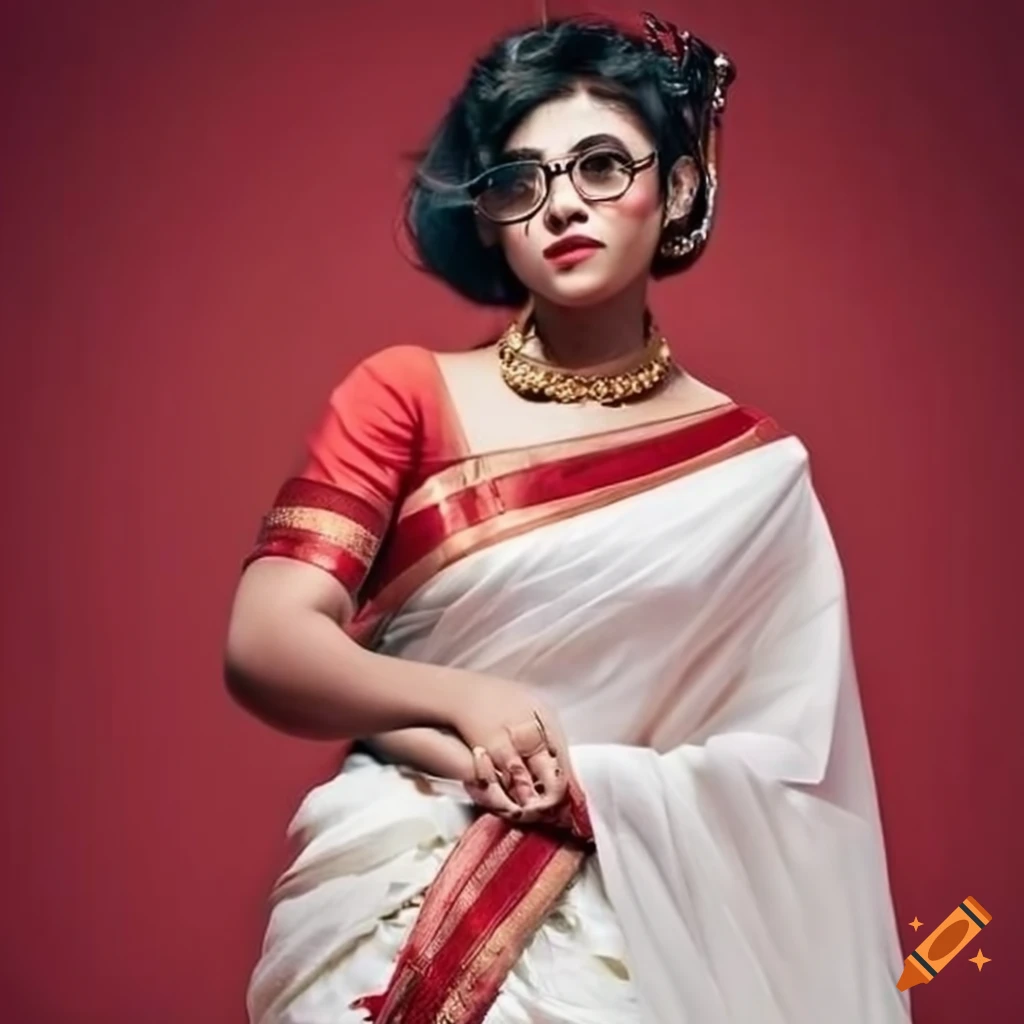Fashion forward Bengali Girl With Trendy Style On Craiyon