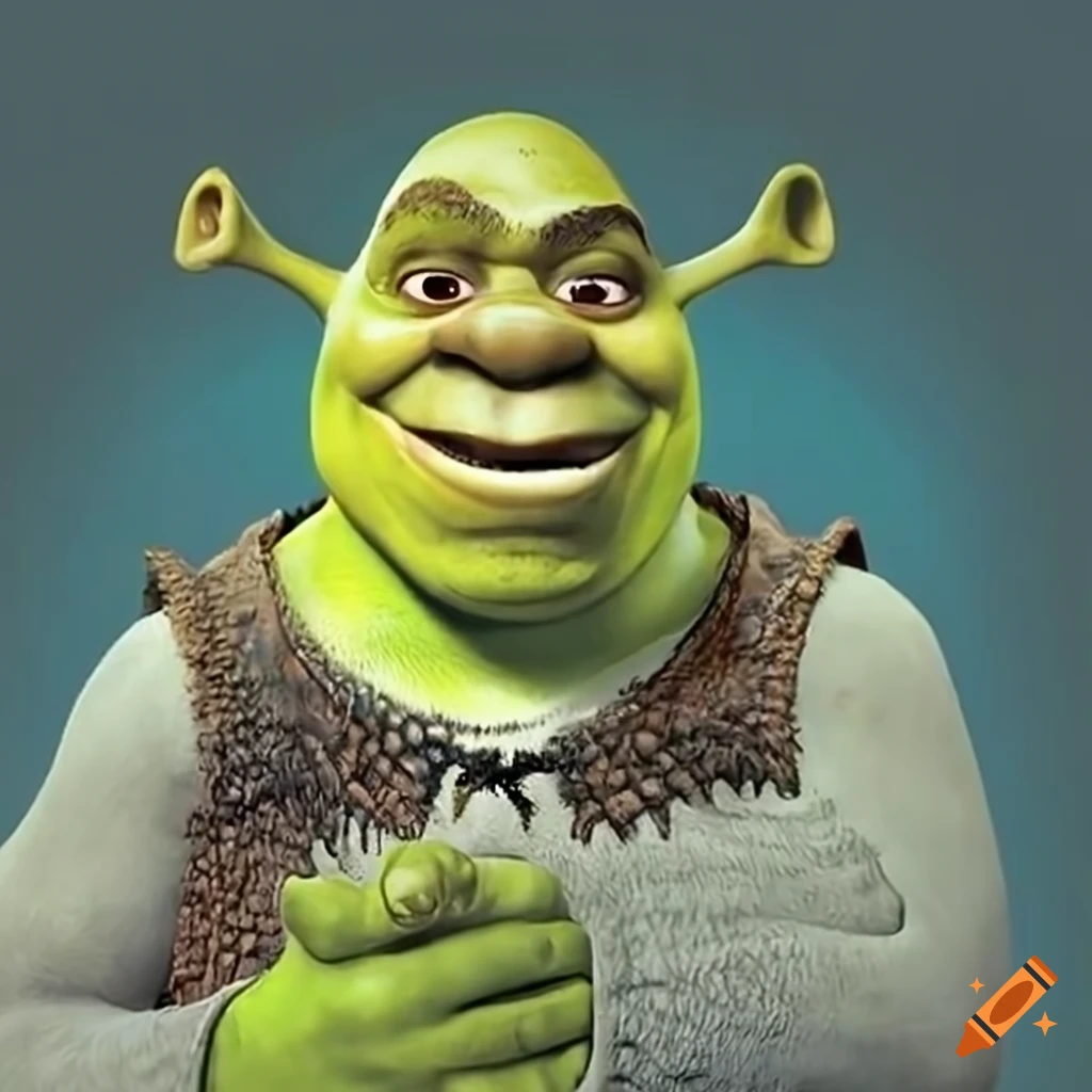 Shrek character on Craiyon