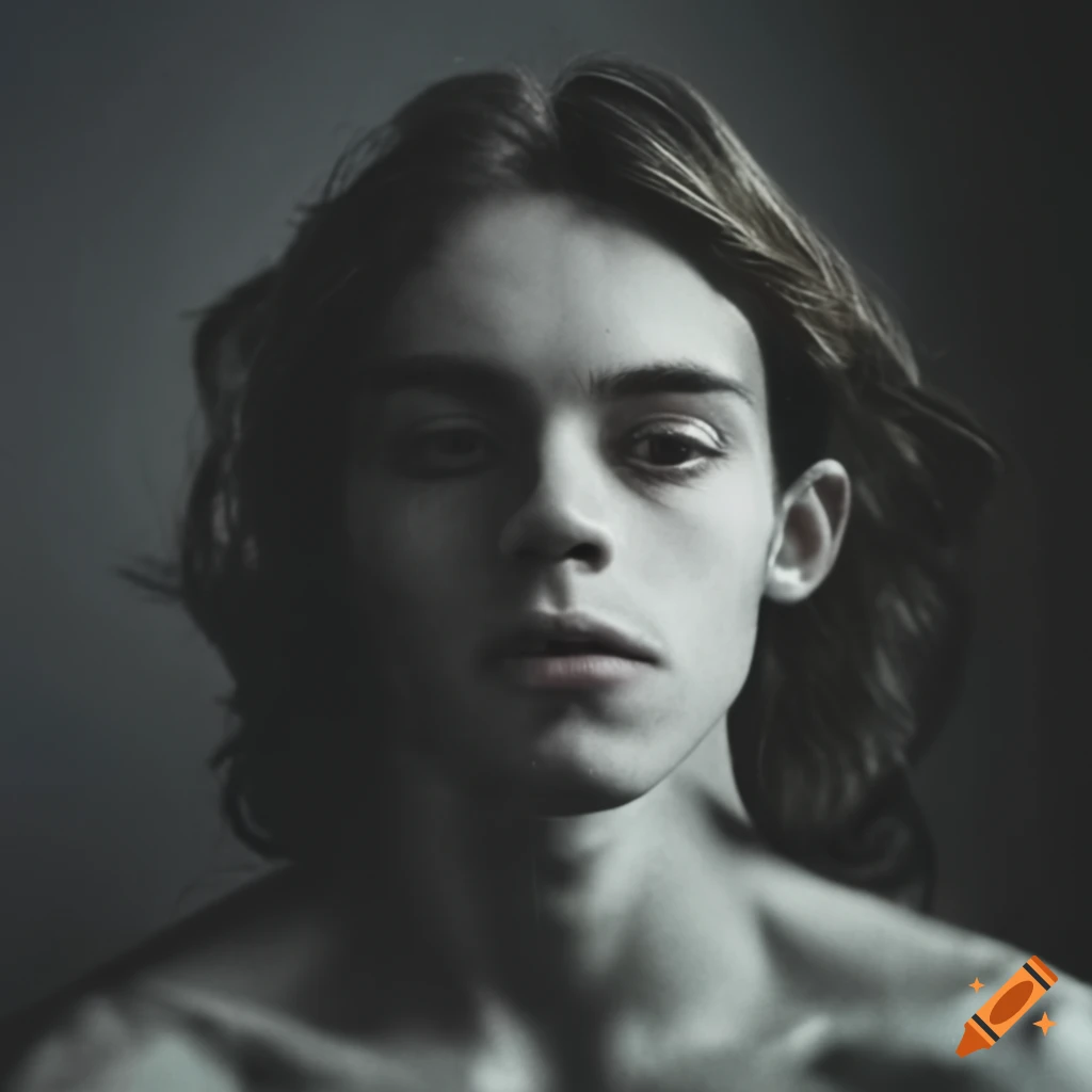 close-up-portrait-of-a-young-man-with-long-brown-hair-on-craiyon