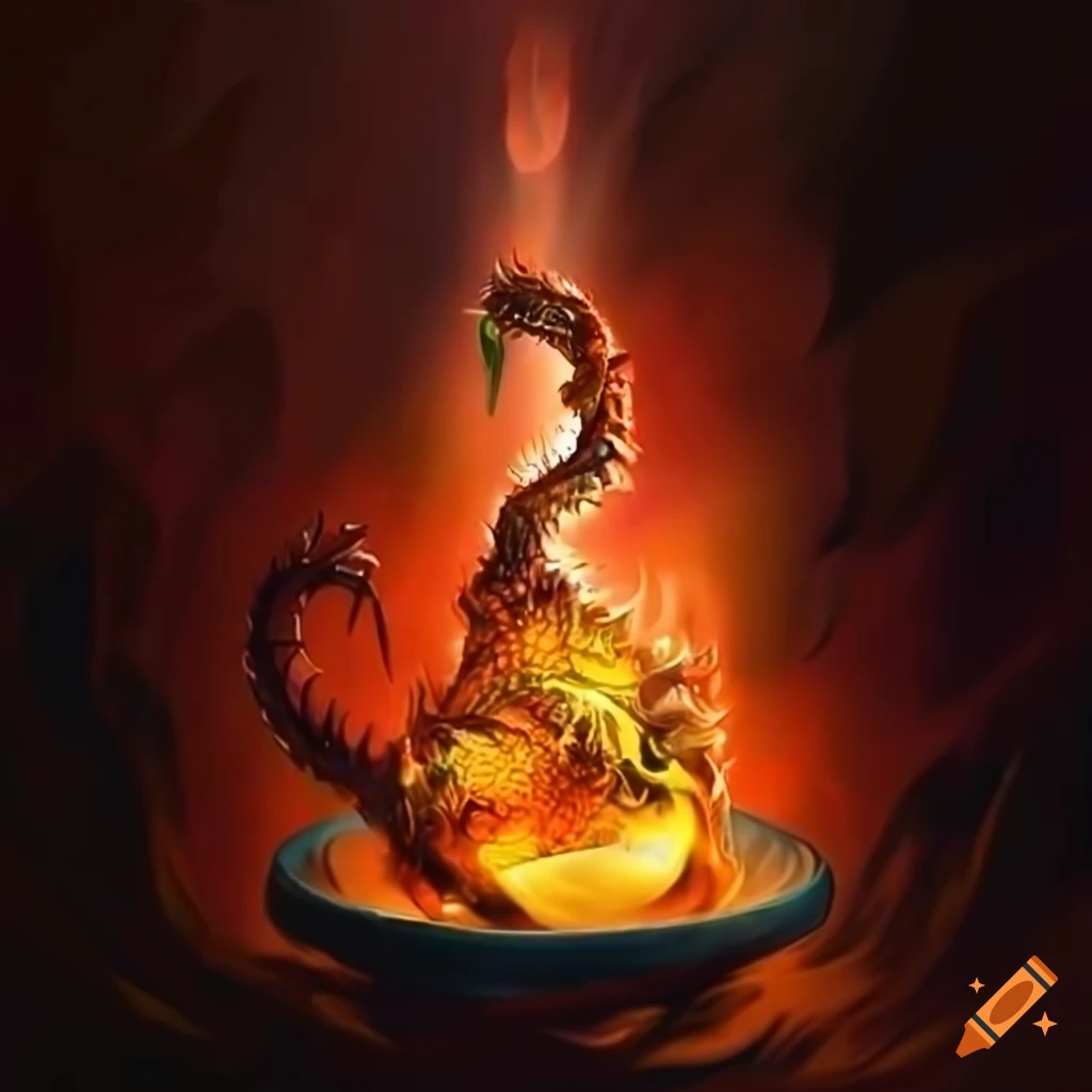 Dragonfire brew bottle on Craiyon