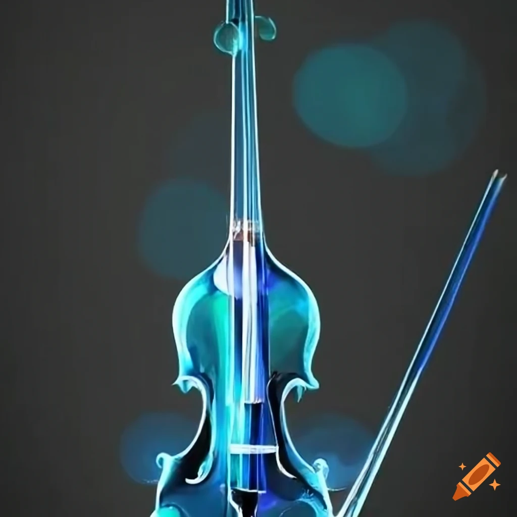 Glass violin on Craiyon