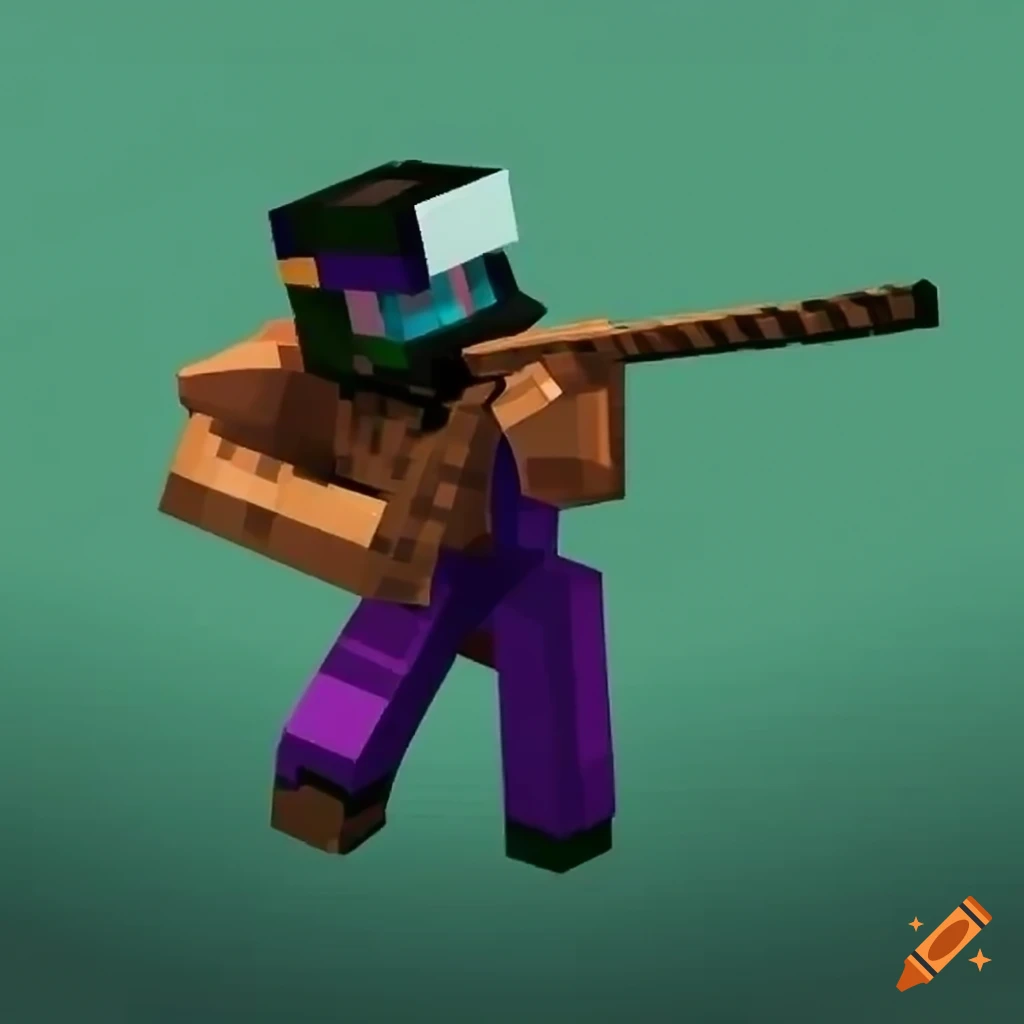 Minecraft paintball scene
