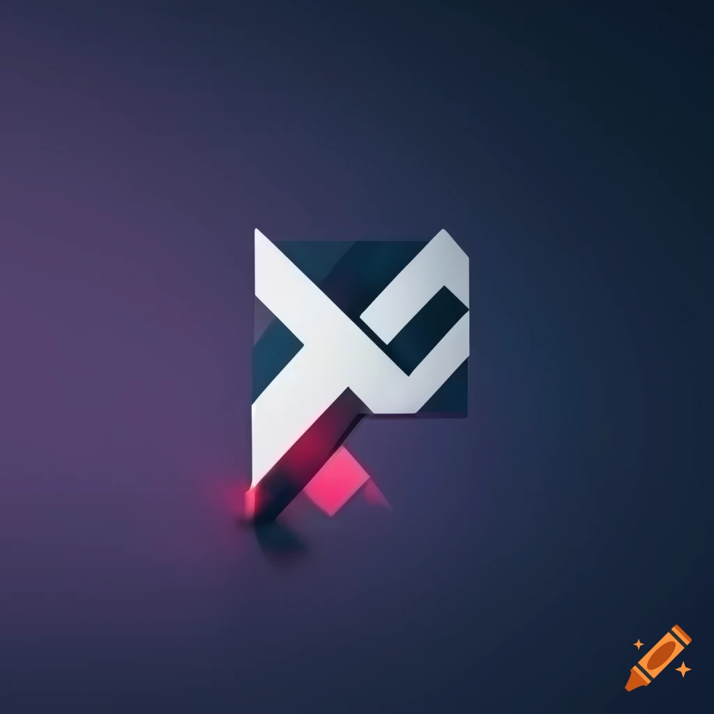 Minimalist tech logo with lf letters