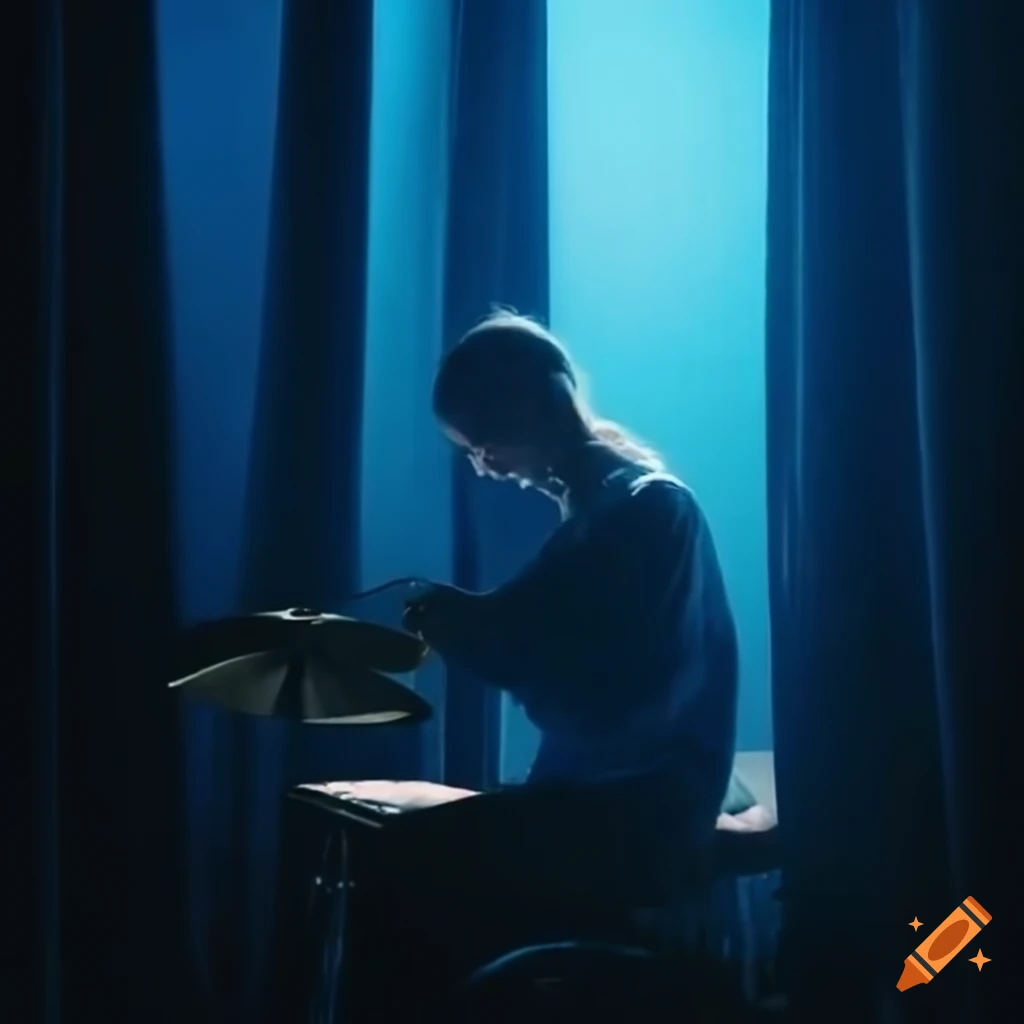 cinematic-analog-photo-of-a-drummer-playing-drums-in-a-blue-room-on-craiyon